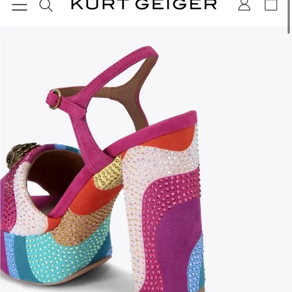 KURT GEIGER KENSINGTON PLATFORM HEEL - Picture 4 of 9